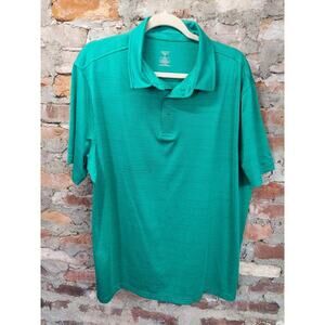 Member's Mark Performance Polo Mens Sz XL Green Shirt Top (Gd)